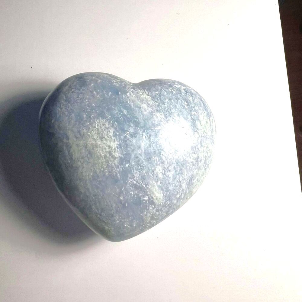 Blue Calcite Heart - Picture 2 of 5